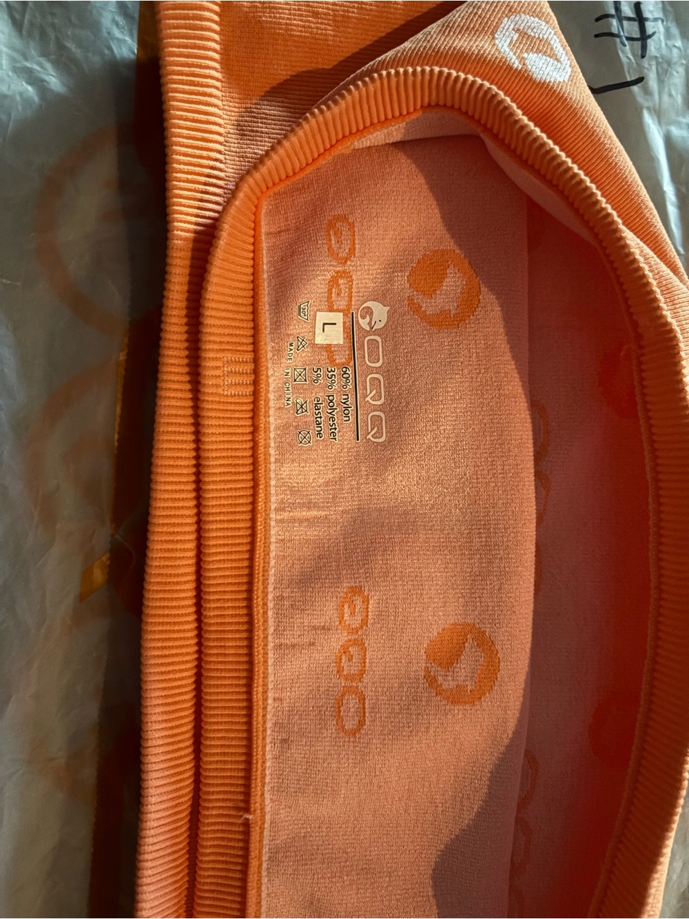 Woman Orange tube top - Size L